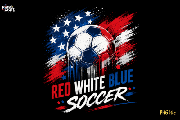 Download Red White Blue, Patriotic Soccer PNG - Red white blue Collection