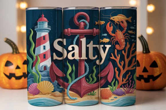Download Salty Nautical Tumbler Wrap - Nautical tumbler wrap Collection